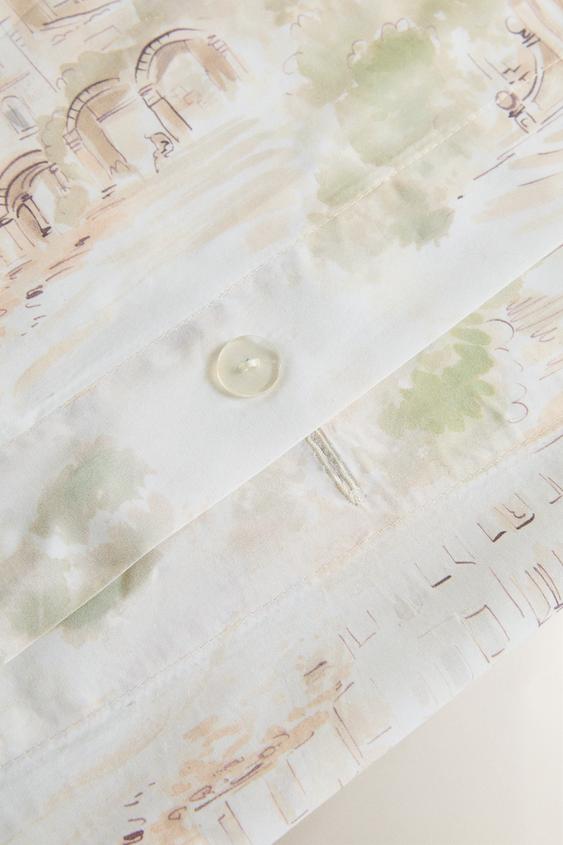 HOUSSE DE COUETTE COTON PAYSAGE - Beige de Zara - Image 3