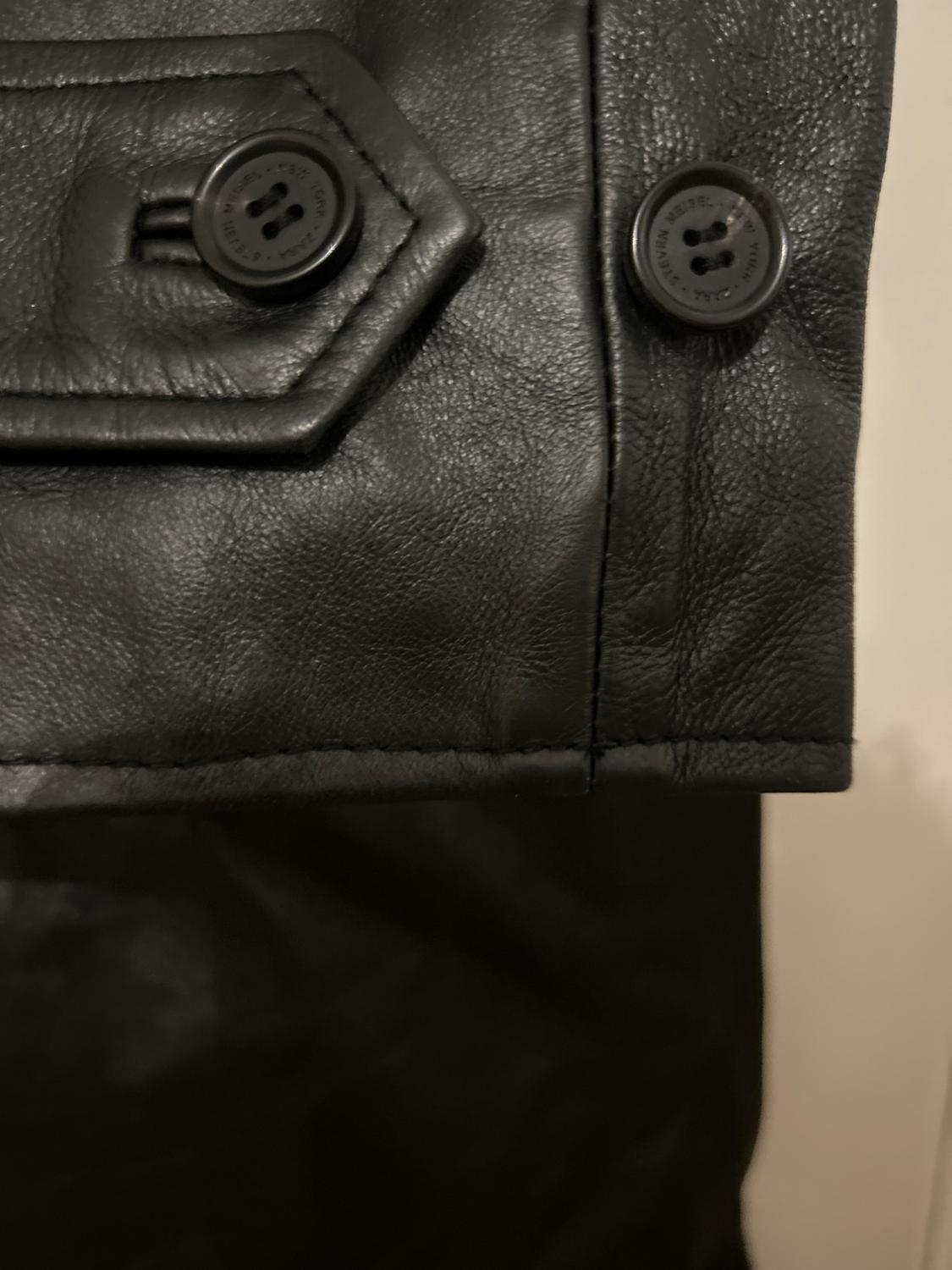 STEVEN MEISEL LEATHER COAT - Image 5