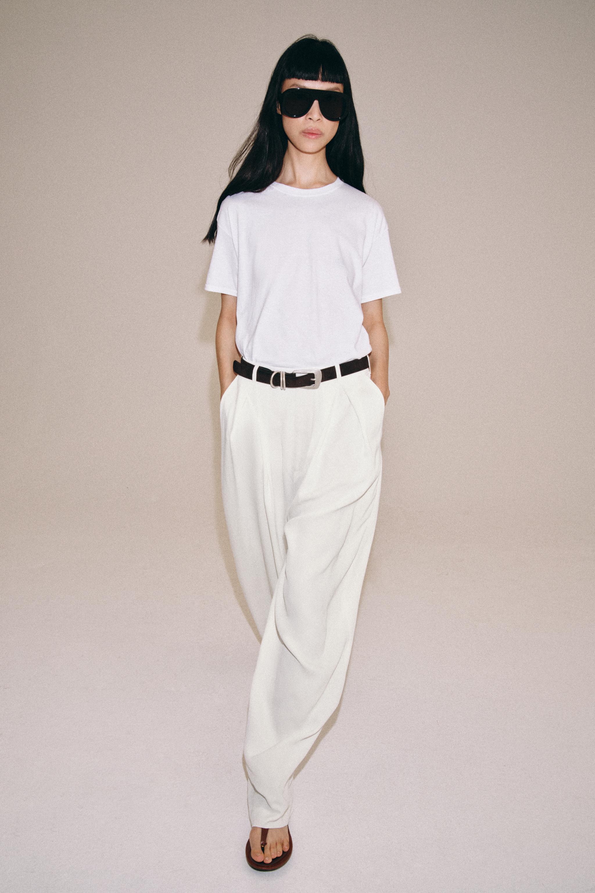 ZW COLLECTION FLOWY DARTED PANTS