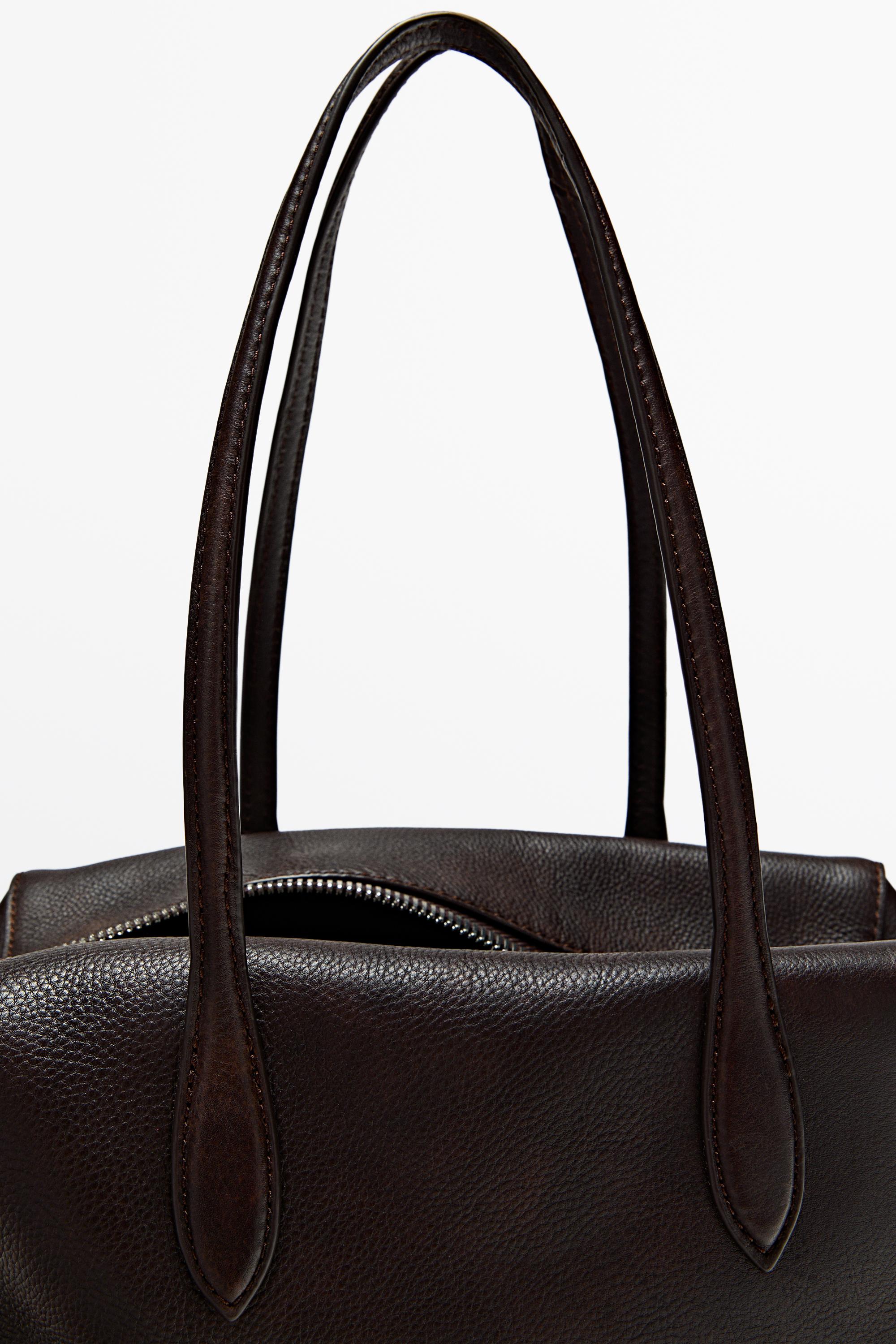 Nappa leather mini satchel