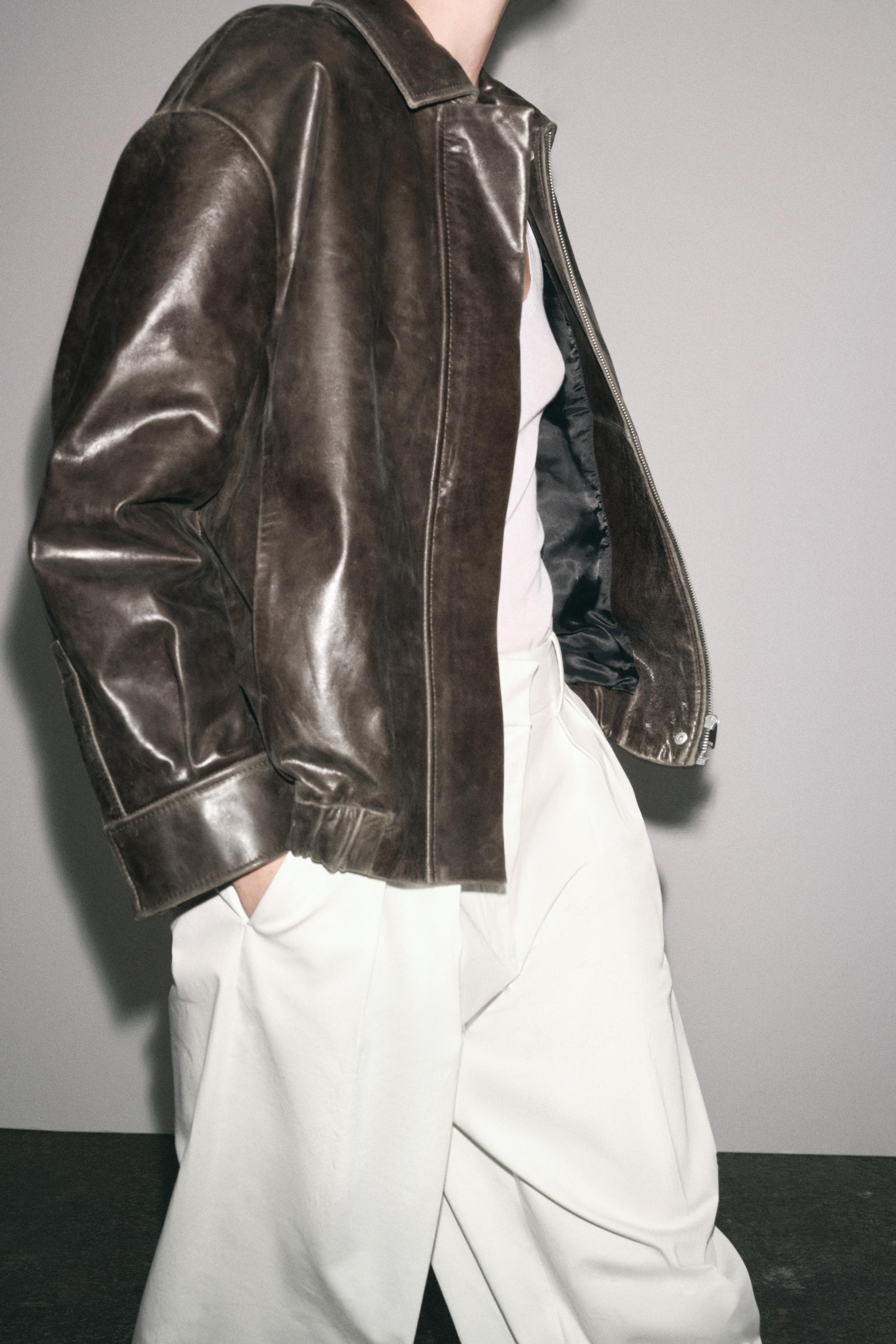 100% LEATHER BOMBER ZW COLLECTION LIMITED EDITION - Bottle