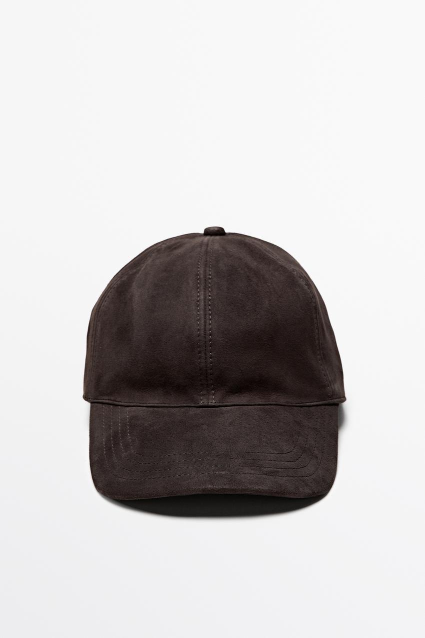 ZARA Suede Leather Cap 03920770700-a1.jpg?ts=  main image 2
