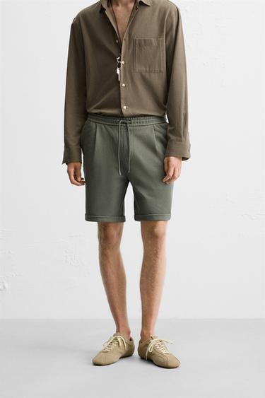 ШОРТИ ЗРУЧНОГО КРОЮ - Зелений Zara