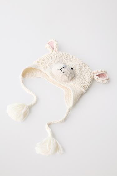 LIMITED EDITION WOOL SHEEP HAT - Ecru by Zara - Image 1