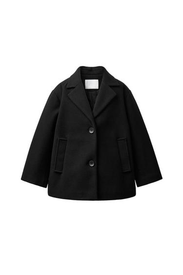 Zara CLOTH COAT - Black