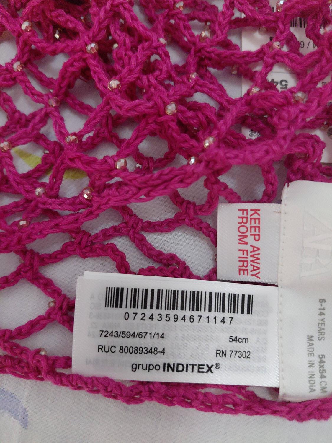 CROCHET KNIT BEANIE WITH BEADS - Image 5