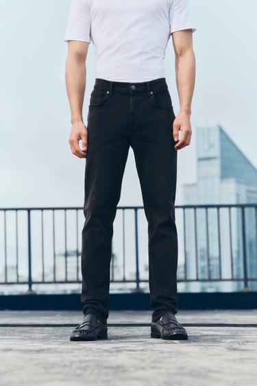 BASIC SLIM FIT JEANS - Charcoal by Zara