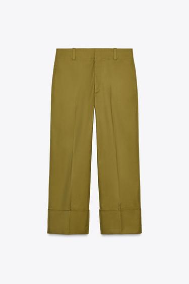 ZW COLLECTION チノパンツオリーブグリーンZaraのZW COLLECTION チノパンツ - オリーブグリーン 