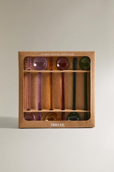 LOT CUILLÈRES BOROSILICATE MULTICOLORES (LOT DE 6) - Verts de Zara - Image 3