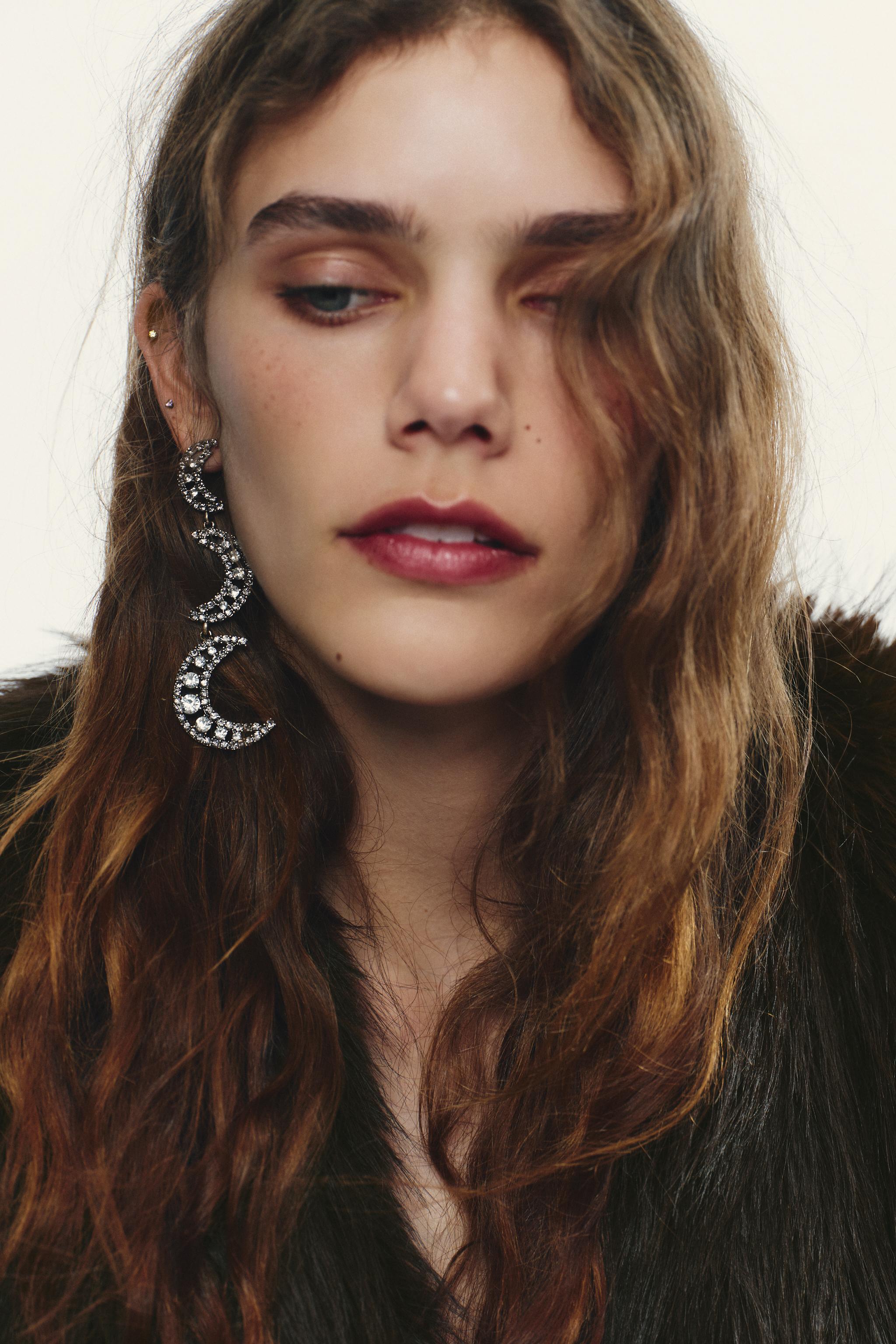 BOUCLES D'OREILLES LUNES BRILLANTES