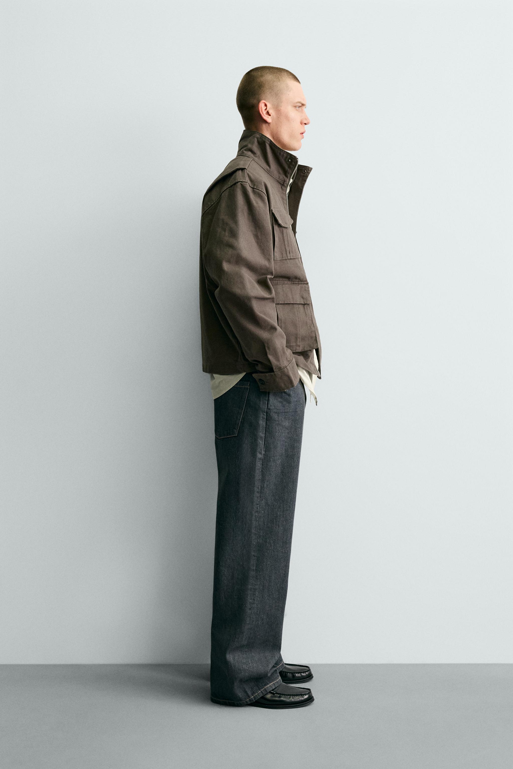 BLOUSON COUPE CARRÉE EN TOILE DE COTON
