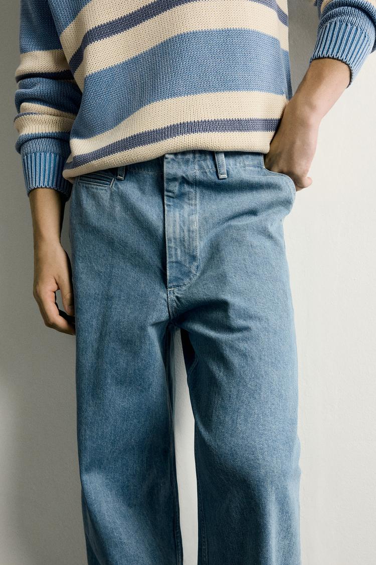 Pantalones chino de denim de pierna recta 5