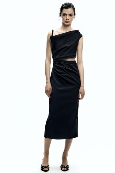 CUT OUT DRESS ZW COLLECTION - Black by Zara