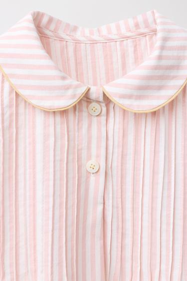 CHEMISE DE NUIT À RAYURES ÉDITION LIMITÉE - Rose / Blanc de Zara - Image 2