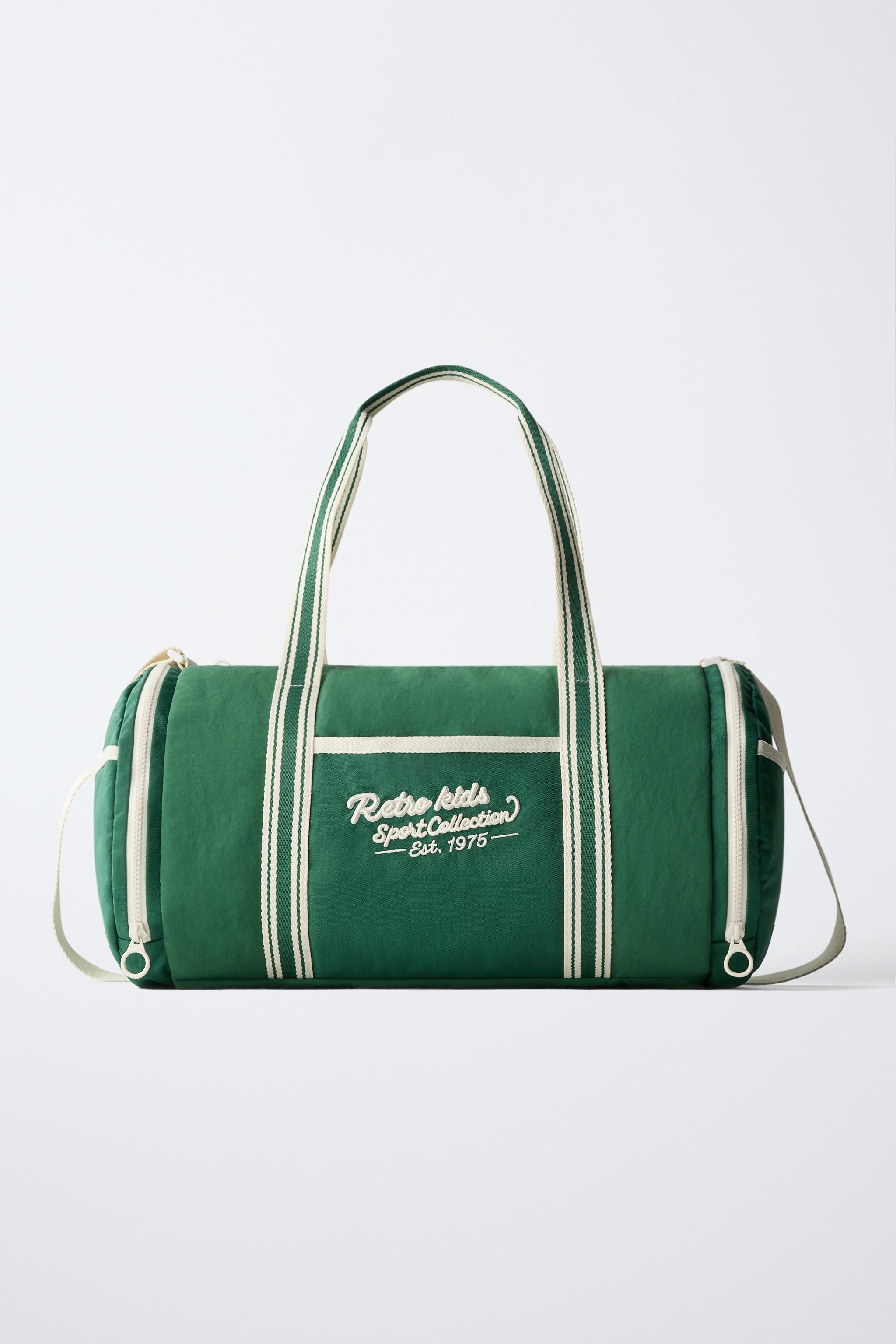 レトロボストンバッグ - グリーン | ZARA Japan / 日本