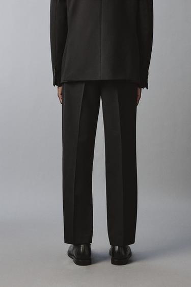 100% WOOL SUIT TROUSERS - Black by Zara - Image 2