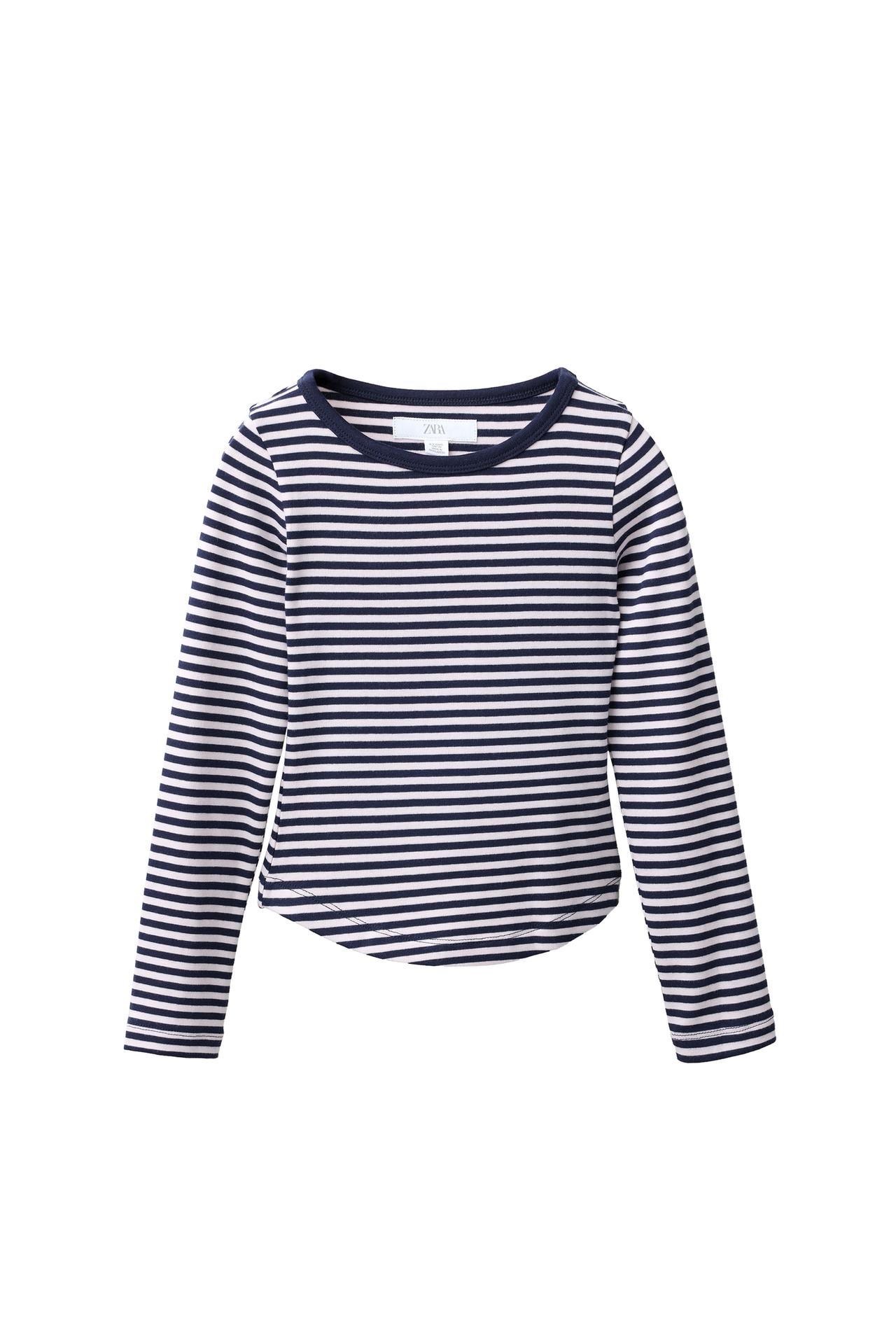 STRIPED T-SHIRT MODAL BLEND