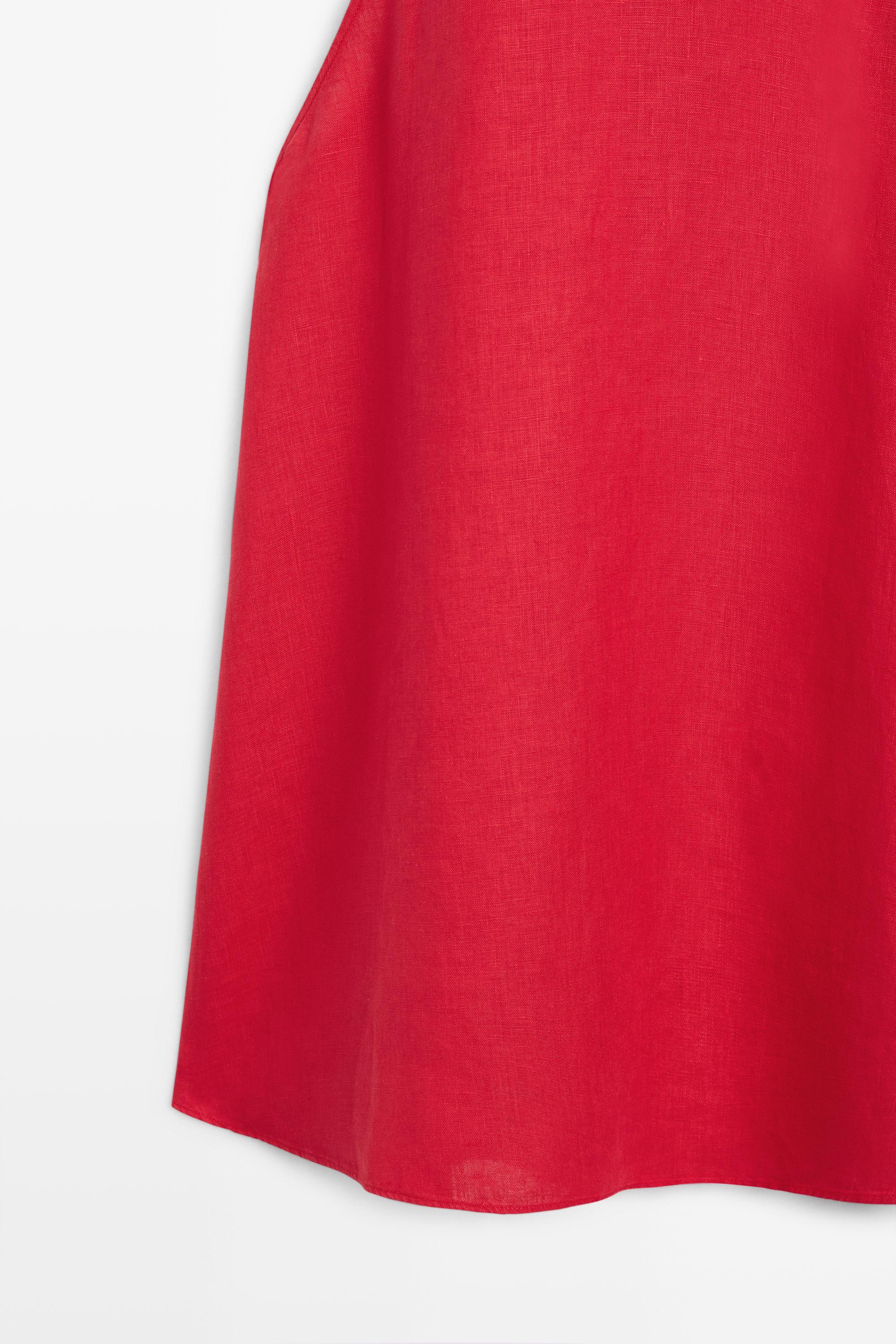 100% linen flowing halter top