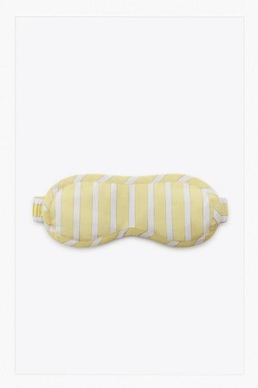 STRIPED EYE MASK - Yellow by Zara