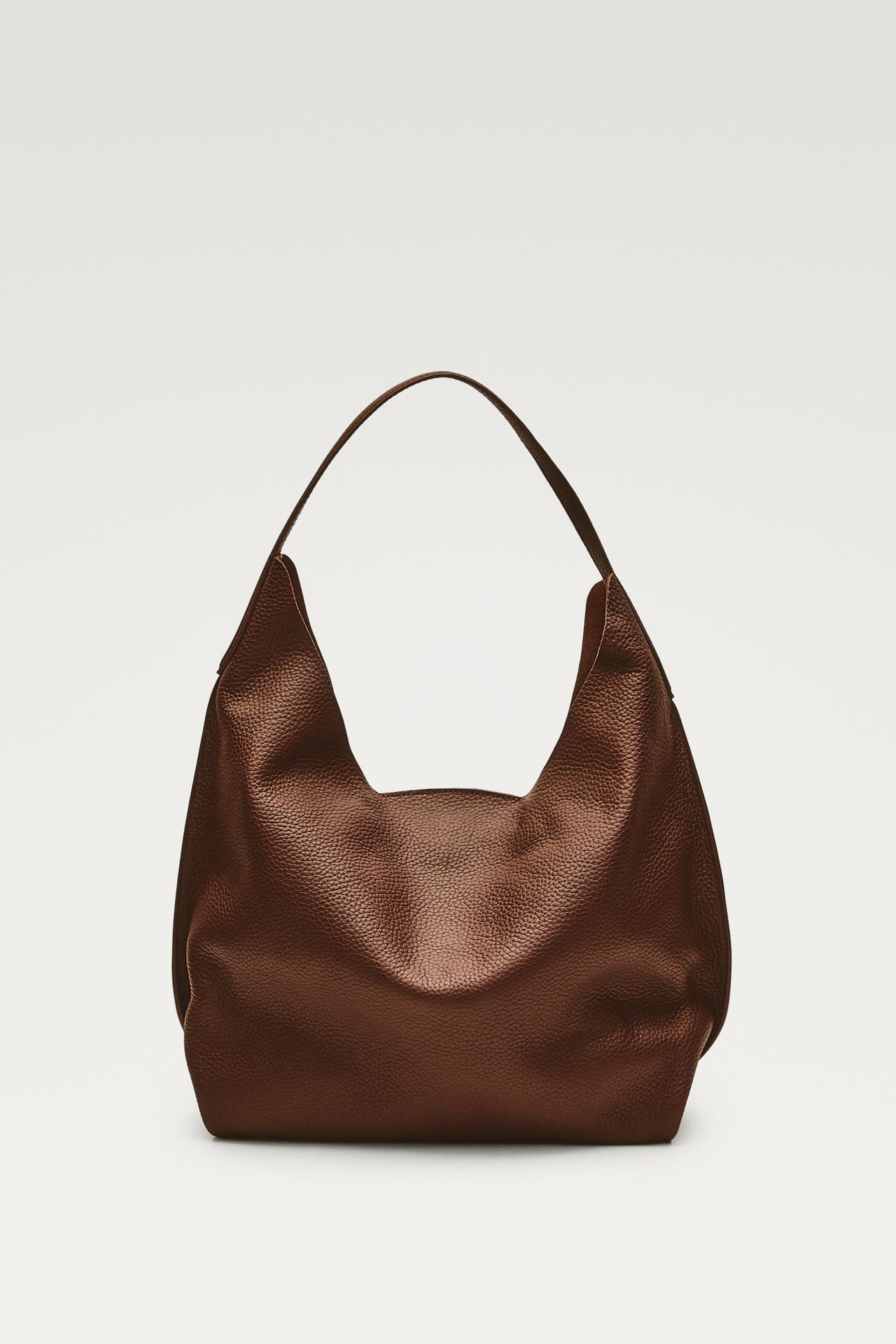 Medium nappa leather shoulder bag — white