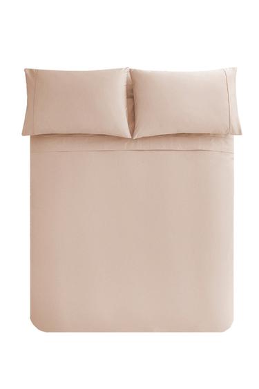 PERCALE DUVET COVER (300 THREAD COUNT) - Pink by Zara