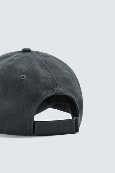 CAP WITH LETTER PATCH - Blue by Zara - Image 3