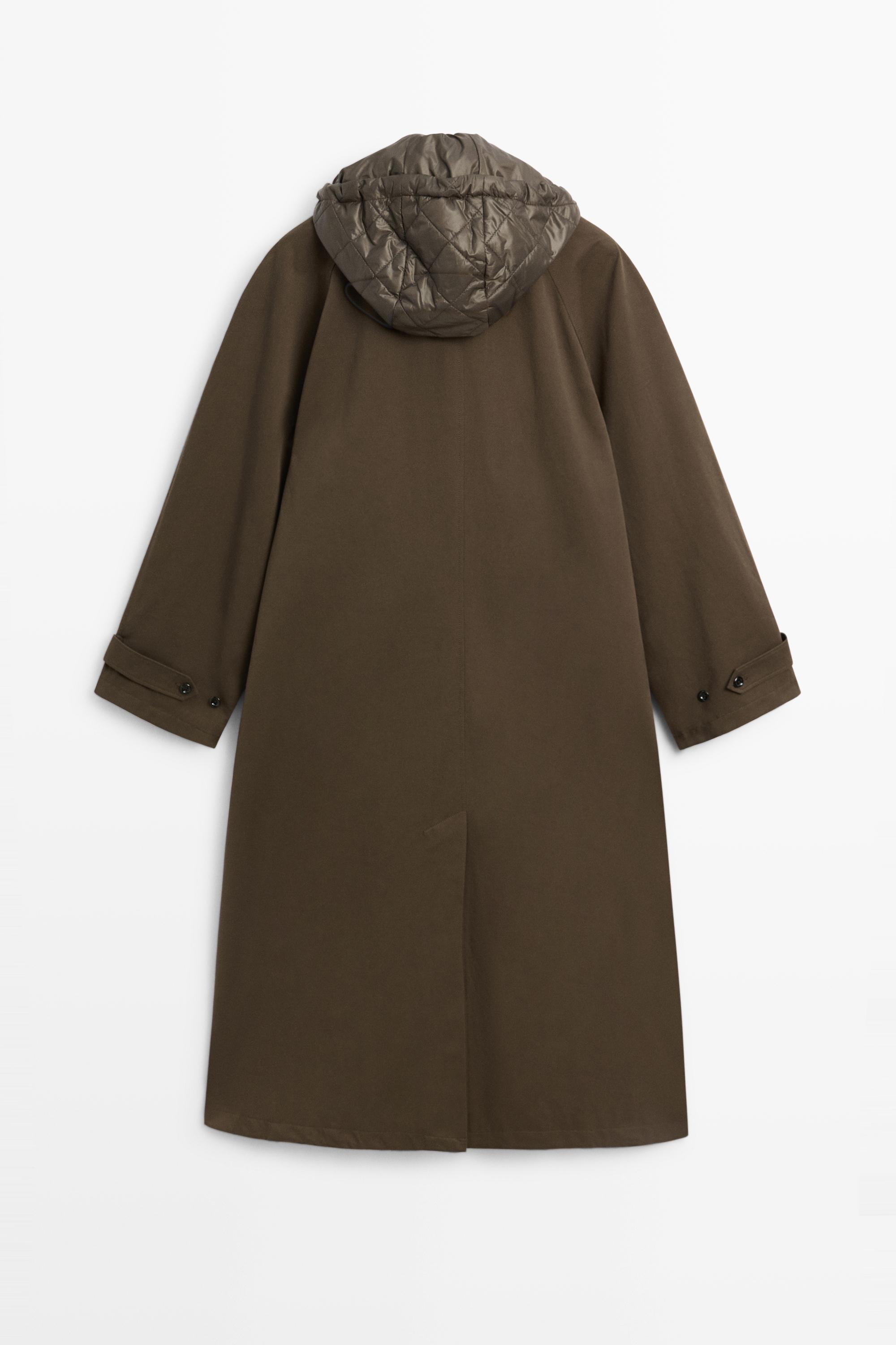 Removable Hood Trench Coat