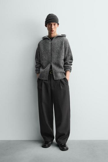 ニットフーディグレー0Zaraのニットフーディ - グレー - 画像 0