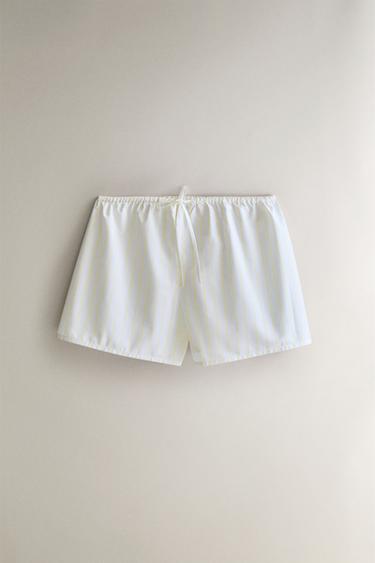 STRIPED SHORTS - Yellow by Zara - Image 0