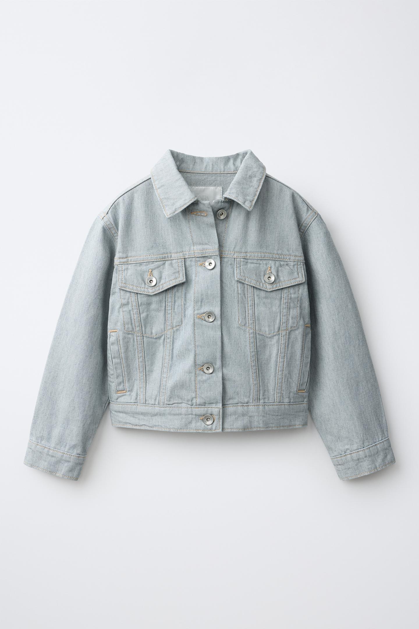 Детская куртка Zara Denim, цвет: Светлый синий — фото 2