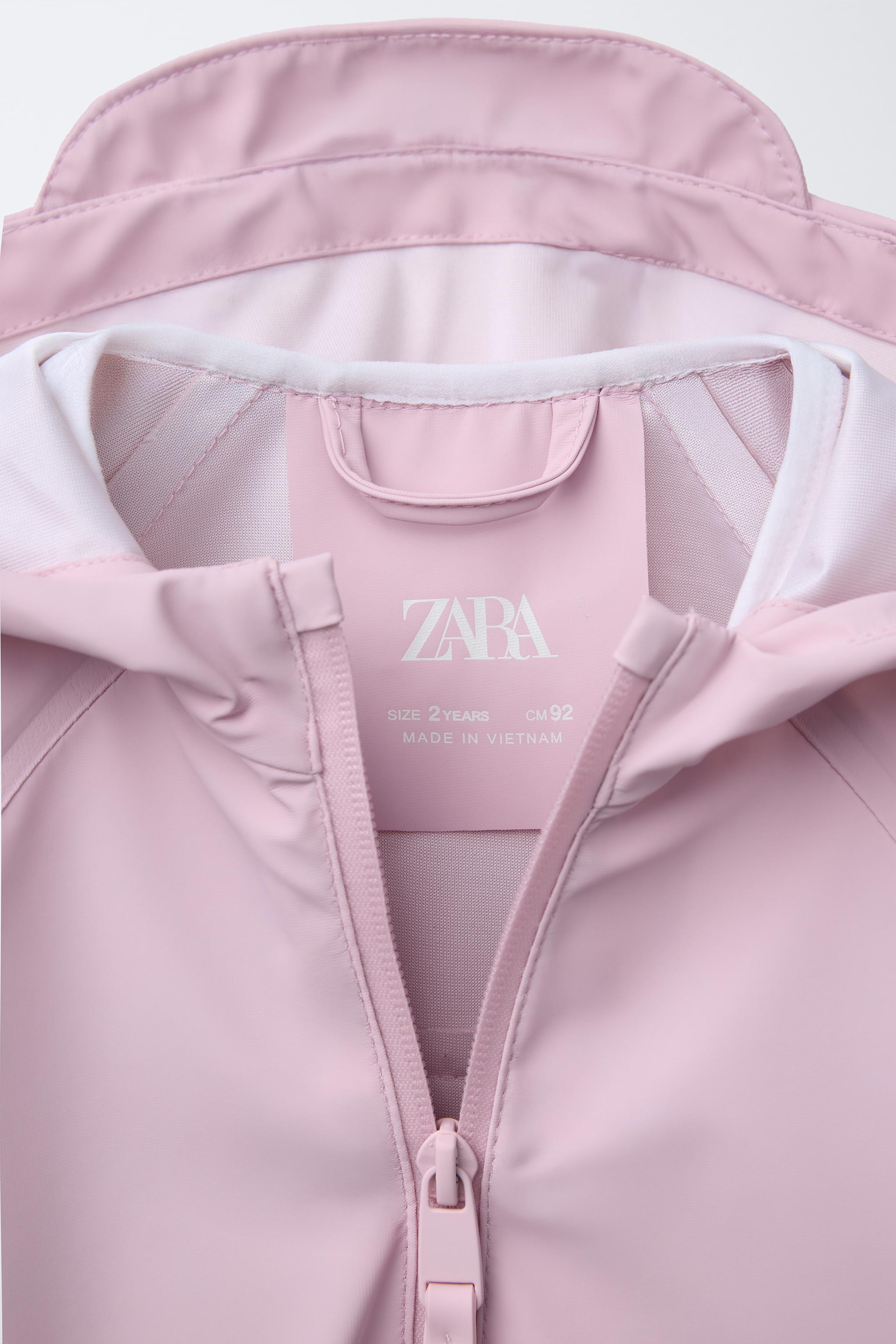 WATER REPELLENT LIGHTWEIGHT RAINCOAT - Pink | ZARA United States