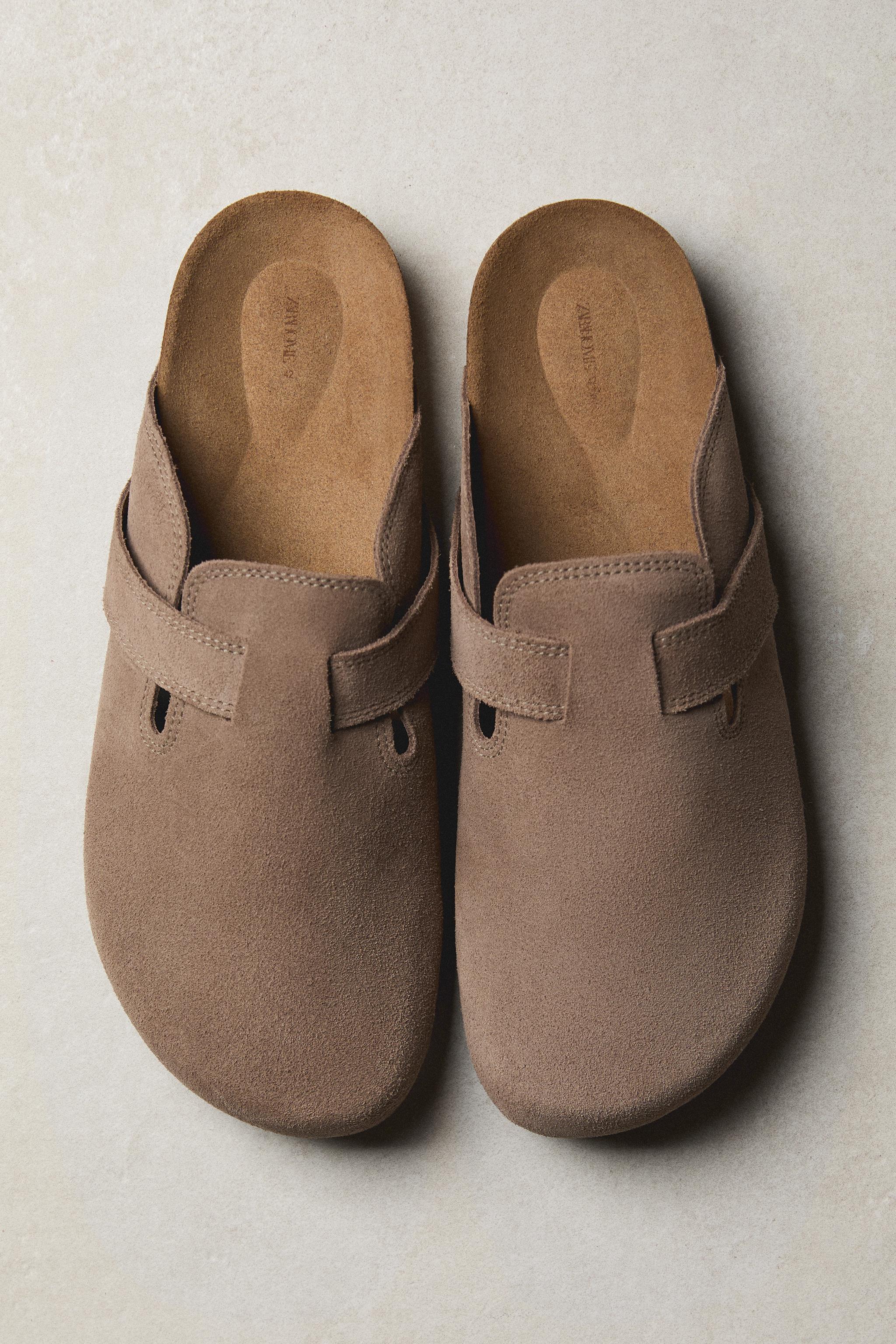 SABOT CUIR LANIÈRE