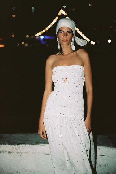 ROBE MIDI POMPONS - Multicolore de Zara - Image 1