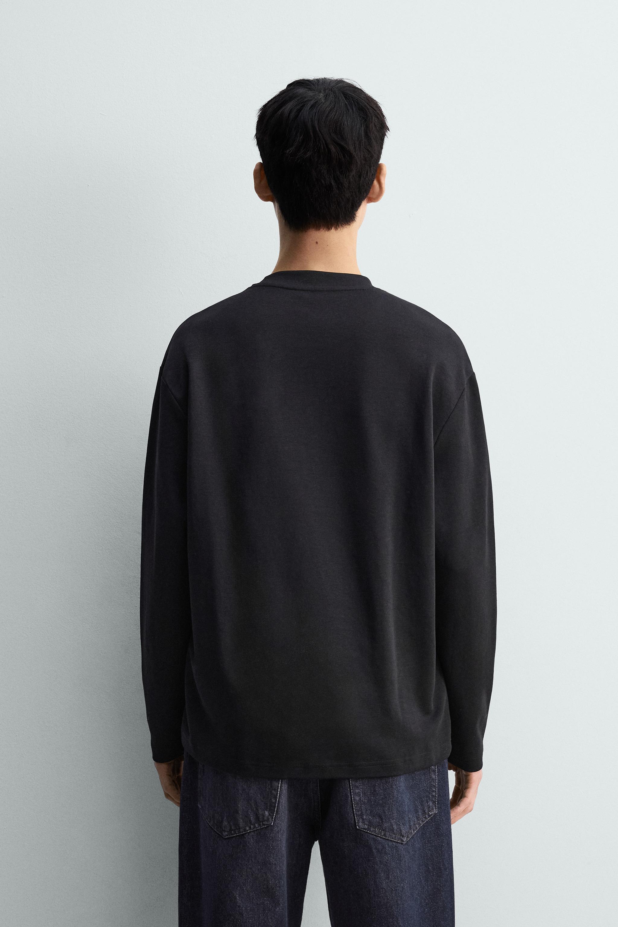 インターロックロングスリーブTシャツ - ホワイト | ZARA Japan / 日本
