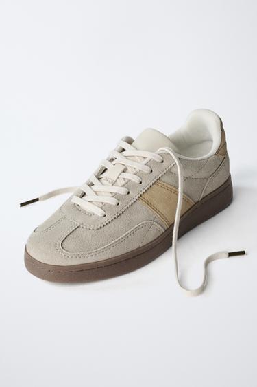 TENNIS EN DAIM - Gris de Zara - Image 2