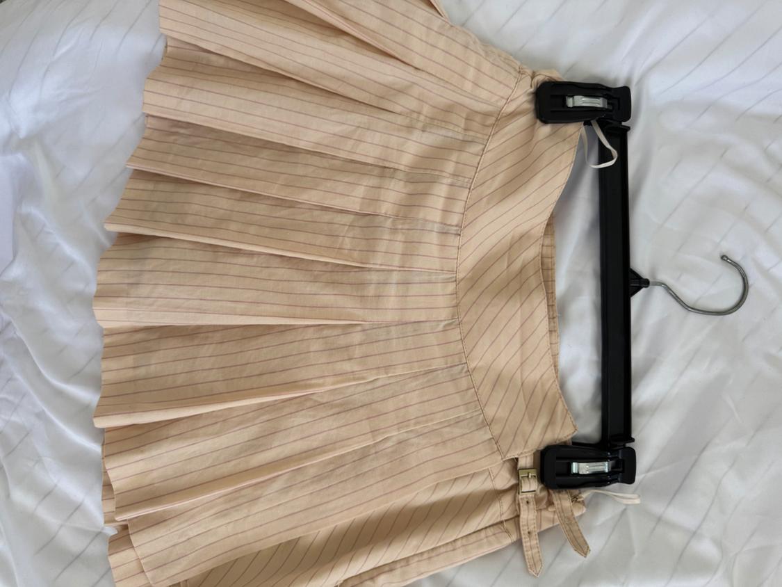 STRIPED PLEATED SKORT - Image 3