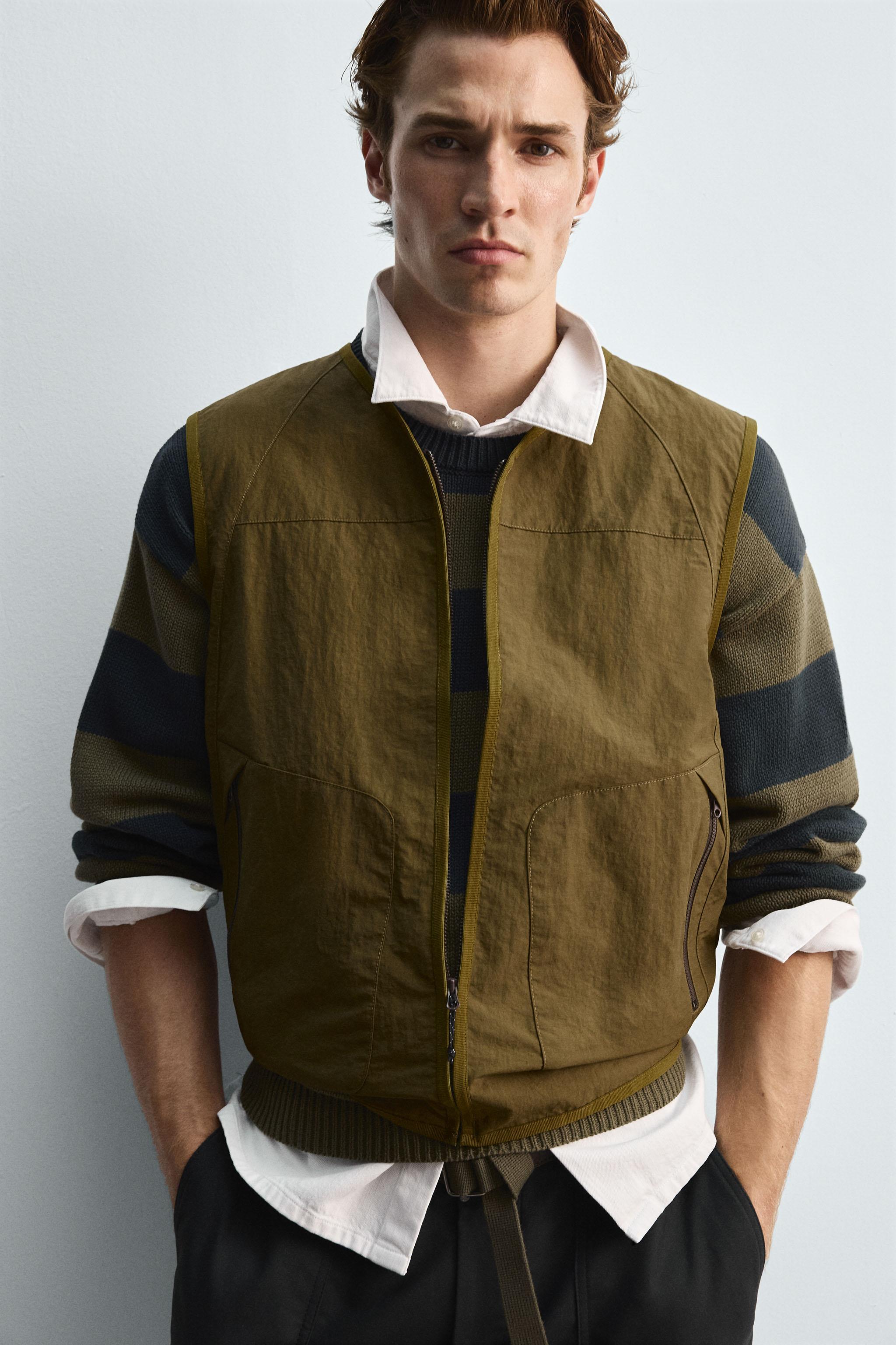 LIMITED EDITION TECHNICAL VEST Khaki ZARA United States