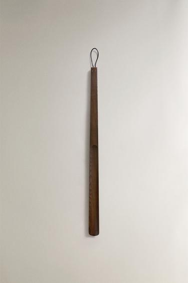 XL SCHOENLEPEL VAN HOUT - Bruin van Zara - Afbeelding 0