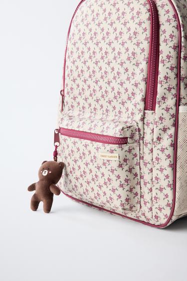 SAC À DOS À FLEURS - Grenat de Zara - Image 2
