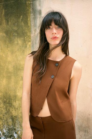 SHORT LONG AVEC LIN - Toffee de Zara - Image 2