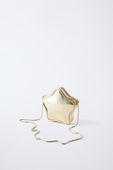 STAR CROSSBODY BAG - Gold by Zara - Image 1
