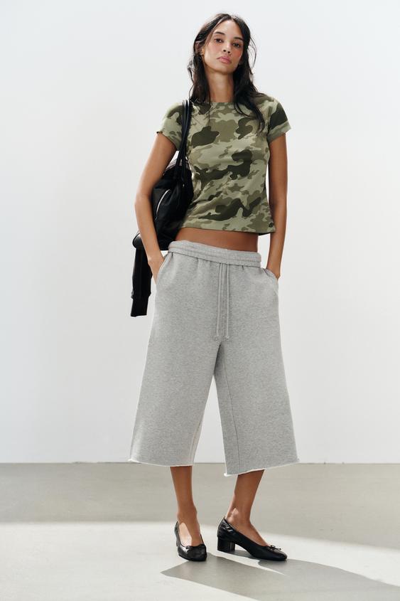Zara PRINTED T-SHIRT - Green - Image 0