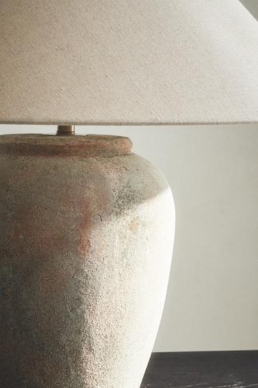 TABLE LAMP WITH CERAMIC BASE - Red by Zara