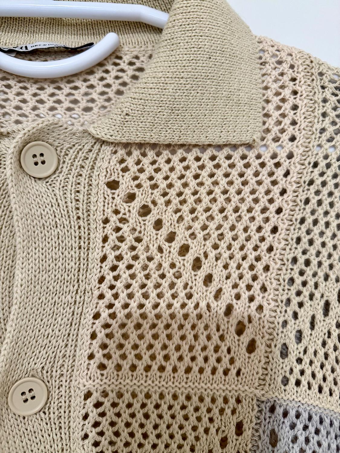 TEXTURED CROCHET CARDIGAN - Image 5