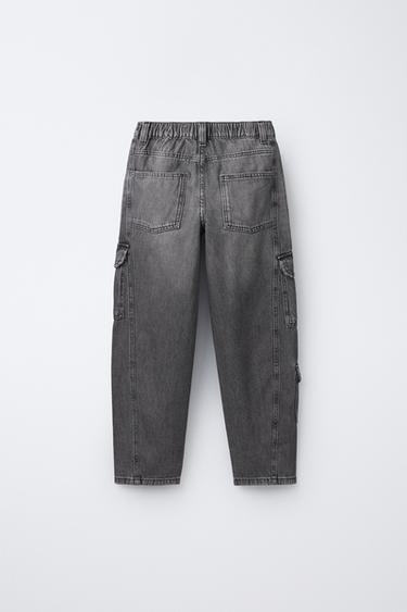 MULTI-CARGO JEANS - Grey by Zara