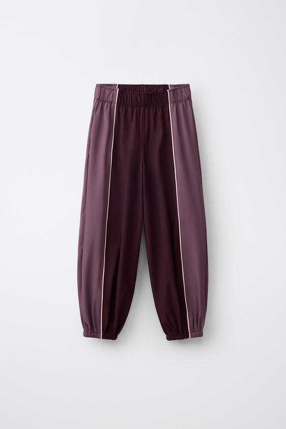 TECHNICAL GYM JOGGERS - Burgundy by Zara - Image 0
