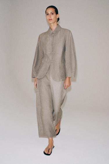 ZW COLLECTION BALLOON TROUSERS - Grey marl by Zara - Image 0