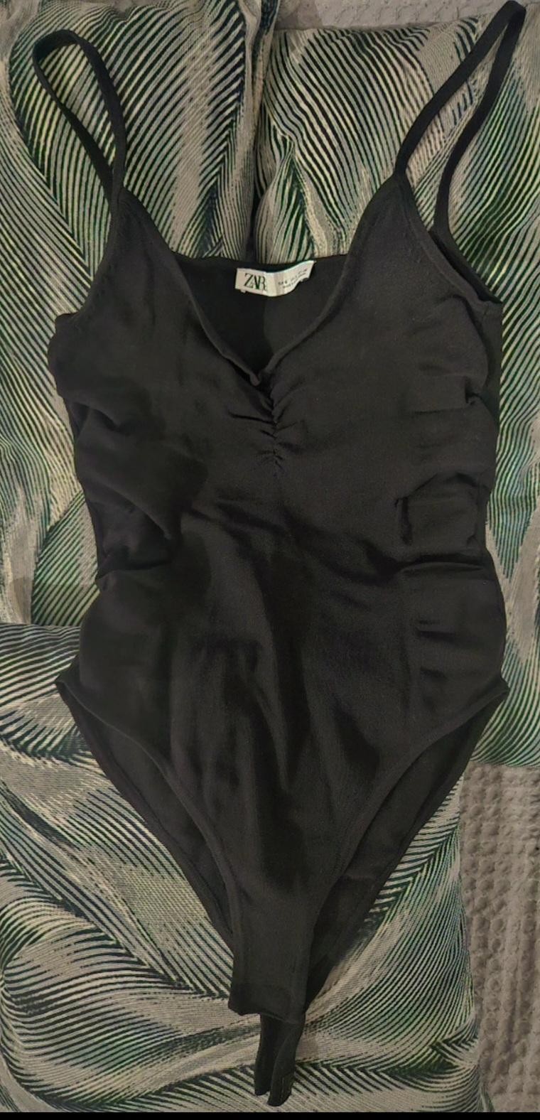 GATHERED KNIT BODYSUIT