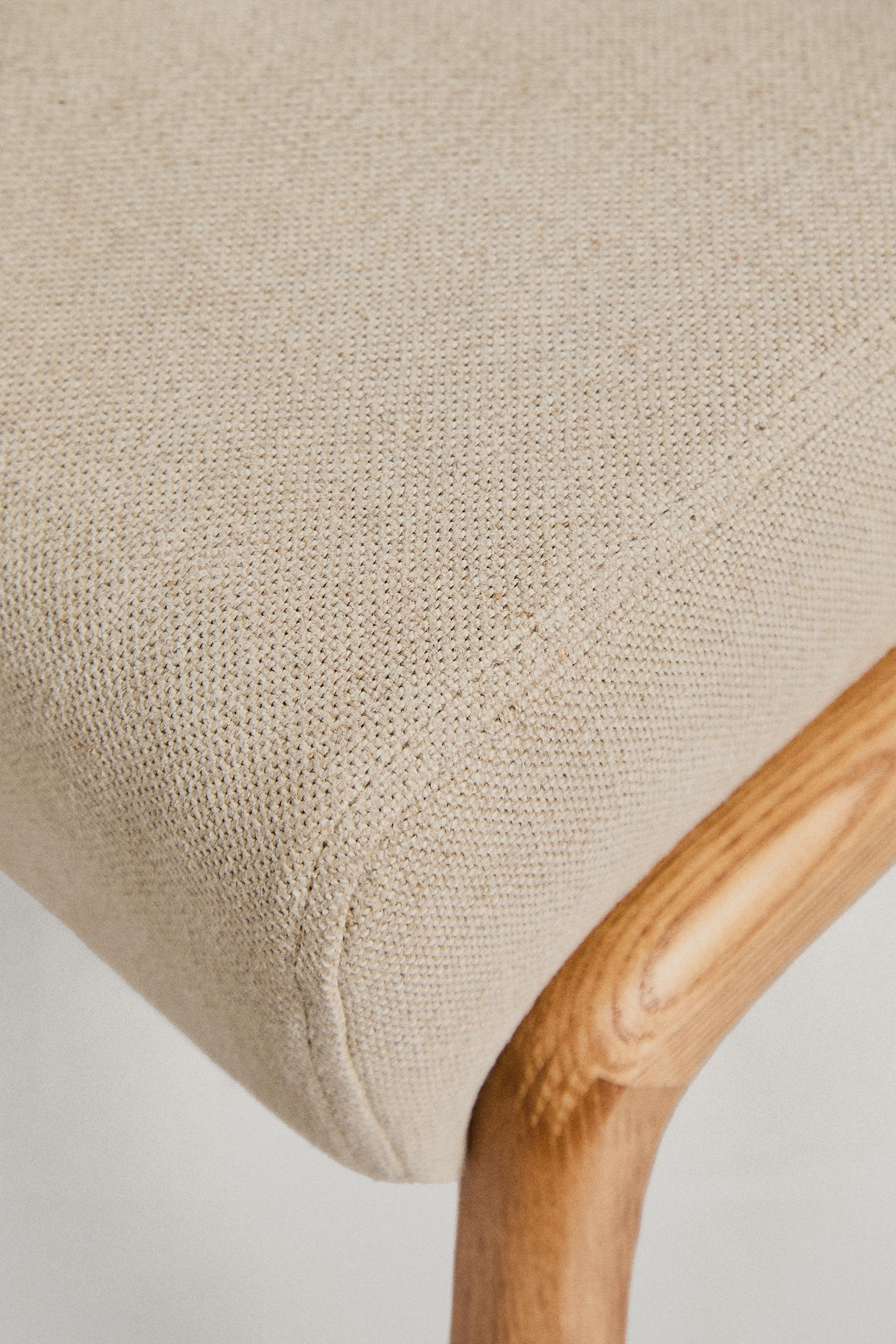 TABOURET REPOSE-PIEDS FRÊNE LIN