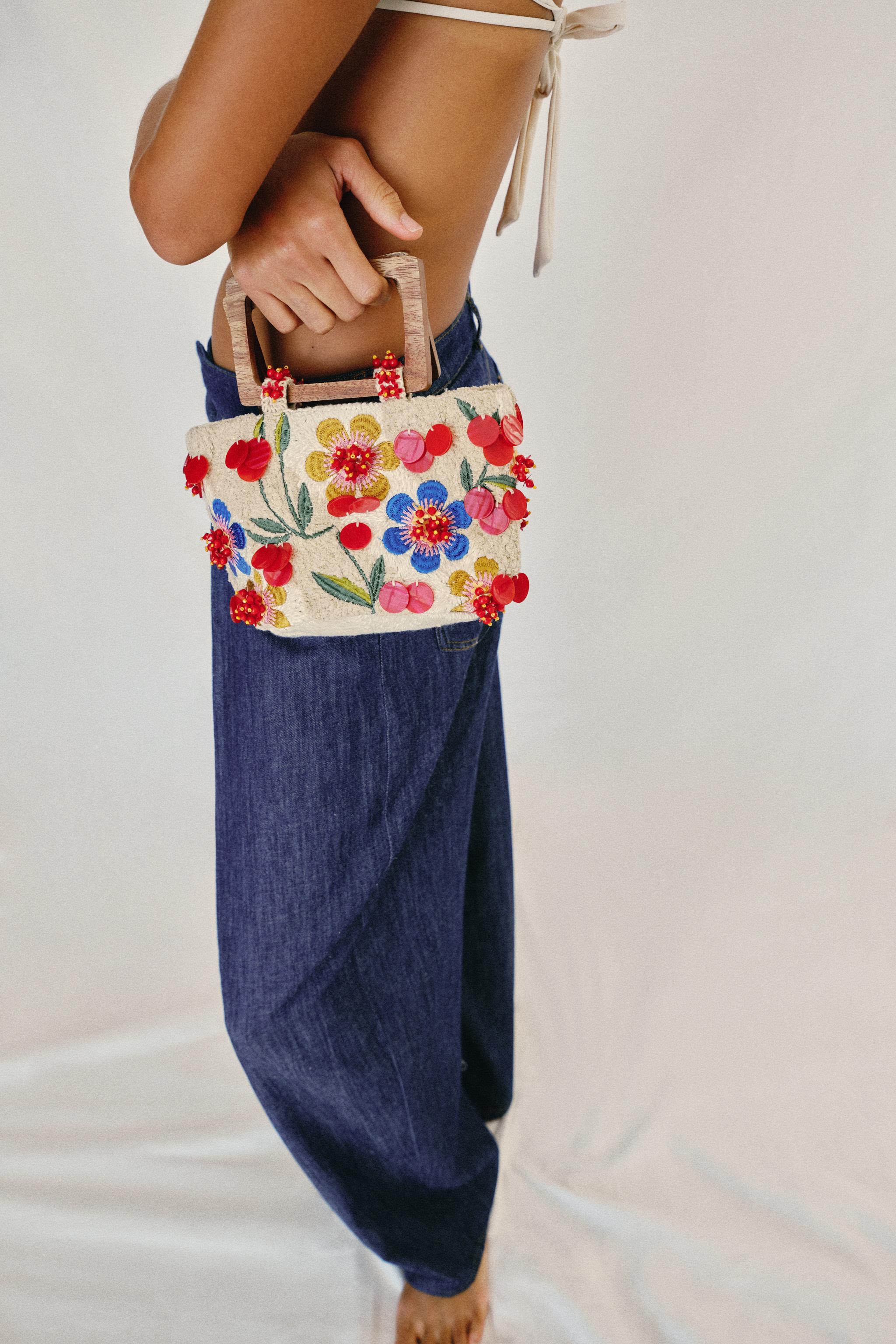 EMBROIDERED MINI HANDBAG - Multi-color | ZARA United States
